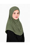 Girls Hijab for Kids – Modest Islamic Headscarf for Muslim Girls, Full-Coverage Pull-On Kids Hijab with Sparkling Embellished Front - 2
