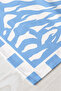 Orange Crab Figured Blue Wave Patterned 40X140Cm Digital Printed Runner Decorative Table Runner - 4