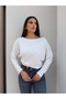 Boat Neck Long Sleeve Blouse