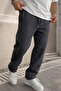 Men's Baggy Cut 3-Thread Winter Wide-Leg Oversize Sweatpants - 4
