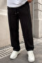 Men's Baggy Cut 3-Thread Winter Wide-Leg Oversize Sweatpants - 6