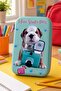 Eva Pencil Bag Pencil Case with Dog Green 23X16 cm School Pencil Case Stationery Material Bag