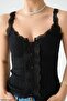 Women's Button Detailed Lace Knitwear Undershirt - 5