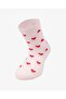 Girl's Bamboo Socks Small Multi Heart Pattern 2 Pack - 3