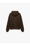 Pocket Detailed, Embroidered Leopard Hooded Zippered Sweatshirt - 6