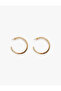 Stone Detailed Hoop Earrings