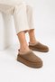 Tazzy Classic Women's Fur-Lined Suede Platform Slippers – Home and Outdoor - 3