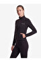 Slim Fit Zippered High Collar Long Sleeve Printed Sports Sweatshirt - 2