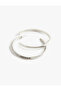 Stone Detailed Hoop Earrings - 2