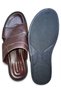 Genuine Leather Handmade Brown Men's Slippers - 8