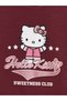 Özmarka New Season Burgundy Printed Girls' Set - 8