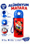 Aluminum Water Bottle 500 ml Children's Water Bottle with Straw Leak-Proof Durable Carrying Strap