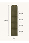 4 Compartment Foldable Travel Jewelry Organizer Earrings Necklace Ring Bracelet Organizer Khaki - 2