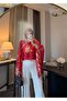 Lumira Patterned Blouse&Poncho Orange