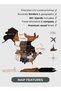 Wooden World Map Wall Decor Travel Wall Art Home Decoration UAE, Wood tone - 5