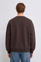 Men's 3 Thread Organic Trend Coffee Sweatshirt - 5