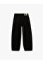 Cotton Pack Regular Leg Pocketed Button Balloon Denim Pants - Balloon Fit Jean - 6