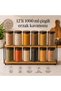 Set of 12 1000 ml Striped Glass Jars with Plastic Lids – Modern Design, Practical Storage, and Organized Kitchen Solution