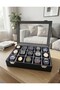 15-Piece Faux Leather Velvet Interior Structured Watch Organizer - 2