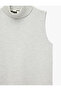 Cotton Blend Sleeveless High Neck Undershirt - 3