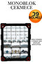 39 Drawer Plastic Organizer Tool Case Screw Dowel Bolt Box Compartmentalized Tool Box Screw Holder Plastic Tool Case Organizer 39 Drawer Screw Dowel Box Cabinet Organizer - 7