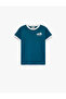 Printed Crew Neck Short Sleeve Cotton T-Shirt - 5