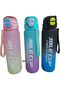 Drinking Water Bottle with Straw 1L/1000ml BPA Free, Bottle Sport Drinks with Lockinglip Cover, clip handle, & Leak Proof, light weight water bottle for Man & Women indoor and outdoor (Black Blue)