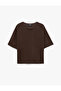 Regular Fit Crew Neck Basic Short Sleeve T-Shirt