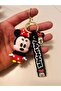 Mickey & Minnie Mouse 3D Silicone Keychain – Duo Character Bag & Car Ornament - 4