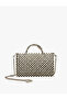 Cross Chain Strap Handbag with Handle and Shiny Metal Accessories - X Sibil Çetinkaya - 2