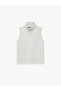 Cotton Blend Sleeveless High Neck Undershirt