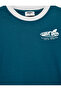 Printed Crew Neck Short Sleeve Cotton T-Shirt - 7