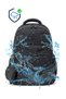 Dp Casual a Quality Gray 5 External Zipper Compartments Water Repellent School Sports Travel Daily Lightweight Fabric Backpack 7-16 - 4