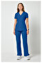 Ww650 Women's Scrubs Single Top Surgical Uniform – Imported, Patched Pockets, Stretchable, Side Slits Doctor Nurse Single Top
