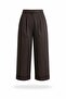 Bitter Brown Pencil Pants with Cuff Detail 3936