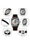 Men’s Engraved Skeleton Automatic Mechanical Watch – Premium Leather Strap - 8