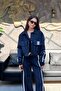 Women's Striped Technical Fabric Detailed Jacket-Pants Set Sun450 - 4
