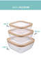 3-Piece Leakproof Storage Container - 3