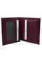 Genuine Leather Vertical Model Multi-Compartment Sports Men's Wallet Claret Red