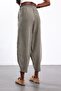Khaki Elastic Waist Tensel Trousers 802 - 6