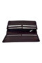 Genuine Leather Handheld Portfolio Wallet with Phone Slot and Magnetic Closure, Brown - 2