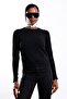 Black Crew Neck Basic Knitwear 190870 - 4