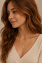 Minimal Cat Figured Gold Necklace - 2