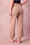 Maternity Viscose Blended Dark Brown Wide Leg Pants with Waist Support Alyssa - 5