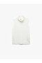 Cotton Blend Sleeveless High Neck Undershirt