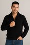 Men's Ribbed Knitwear Sweater Set of 3 Khaki Black Anthracite Thick Woven Cotton Regular Fit V Mariposa S - 6