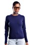 Navy Blue Crew Neck Basic Knitwear 190870 - 4