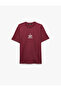 Regular Fit Short-Sleeved Crew Neck Cotton Printed T-Shirt - 5