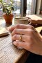 ®   Gold Color Ship Chain Model Zircon Stone Women's Ring - 2
