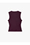Slim Fit Sleeveless Draped Collar Undershirt - 2